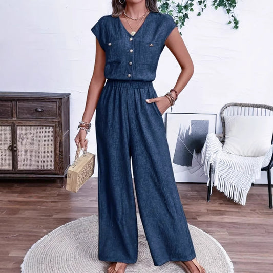 Virelle Formé Button Jumpsuit