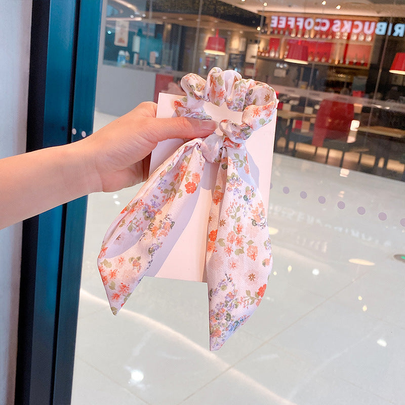 Silk Scarf Headband Women's Summer Turban Spring Tie Hair Accessories
