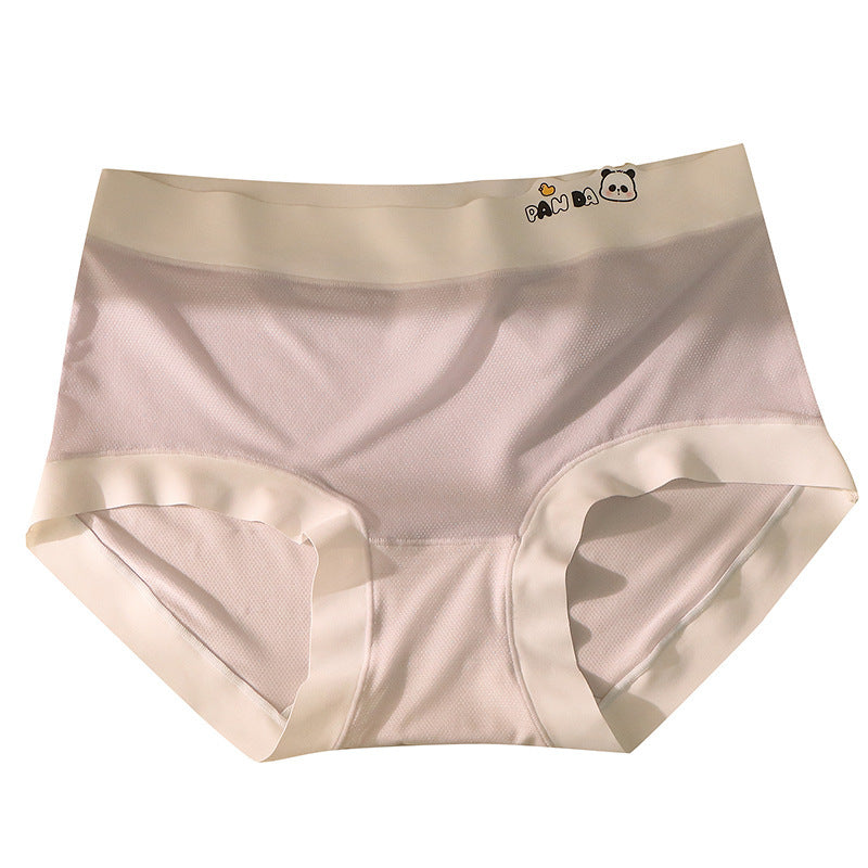 7A Silk Antibacterial Crotch Women's Underwear Mesh Ice Silk Traceless Panties