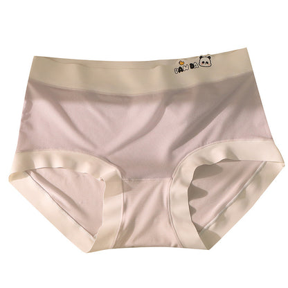 7A Silk Antibacterial Crotch Women's Underwear Mesh Ice Silk Traceless Panties