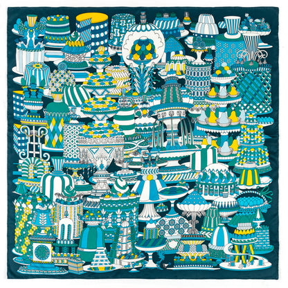 Women's Hand Rolled Printed Silk Scarf