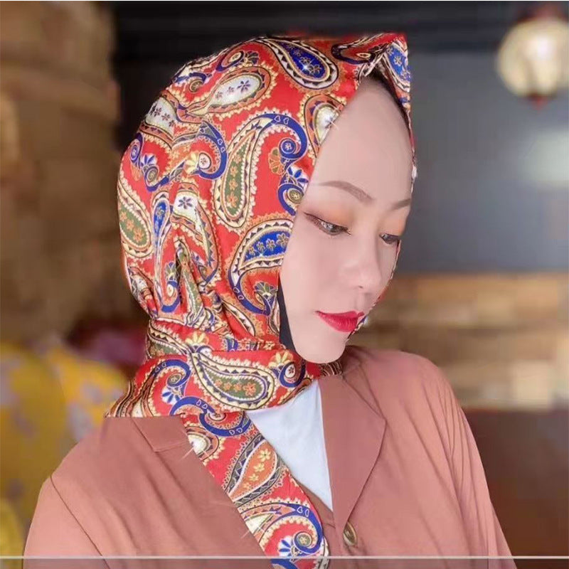 Silk Satin Streamer Sun Protection Hat