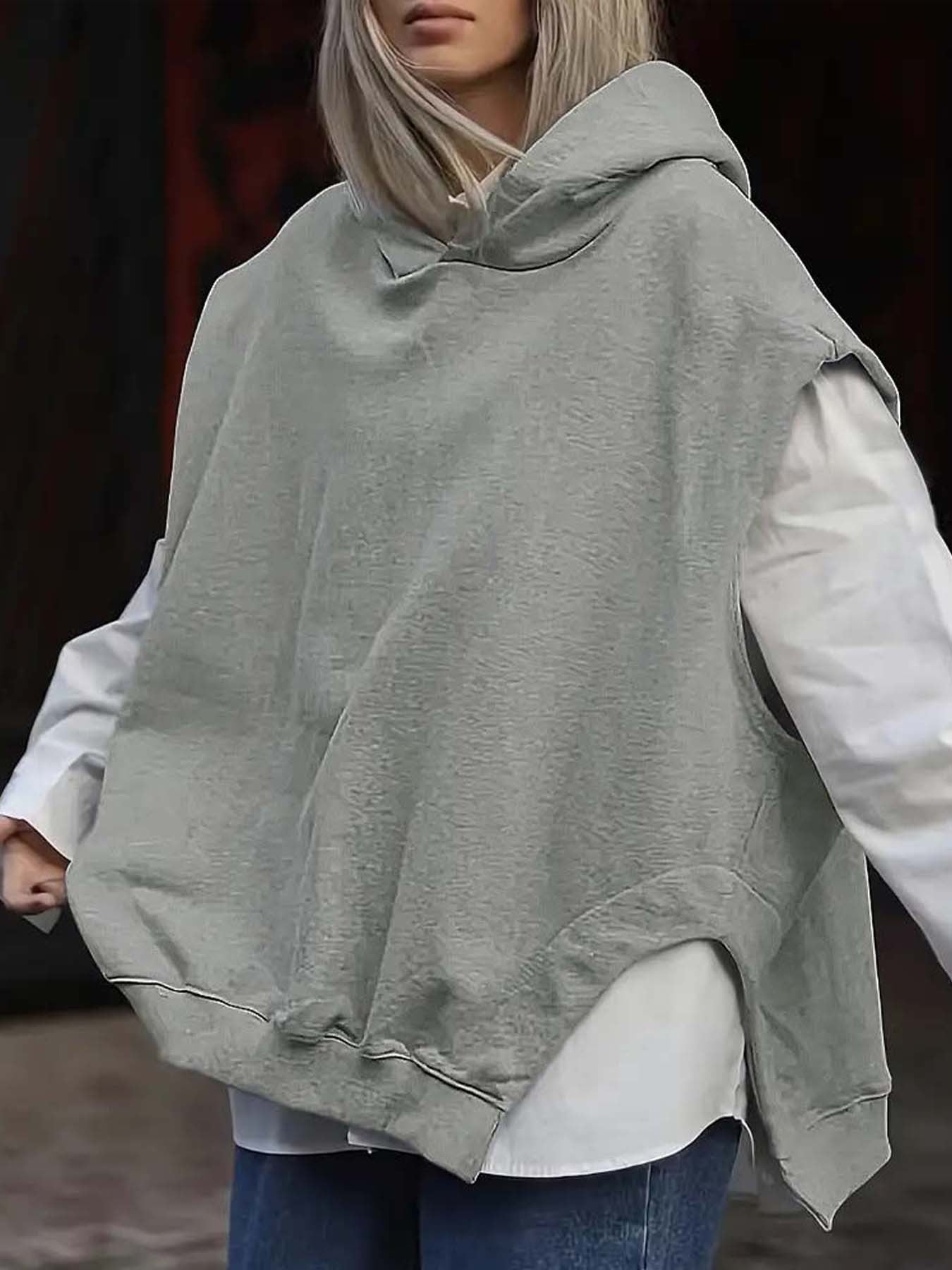 ChicLayer Sleeveless Hoodie Vest