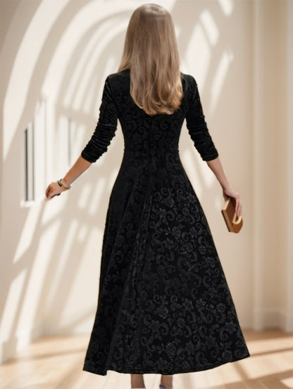 Veloura Bloom Velvet Dress