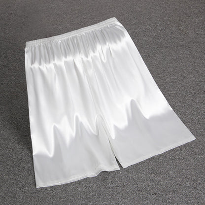 Men's Summer Thin Silk Pajama Pants Home Shorts