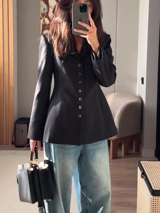 UrbanEase Single-Breasted Blazer