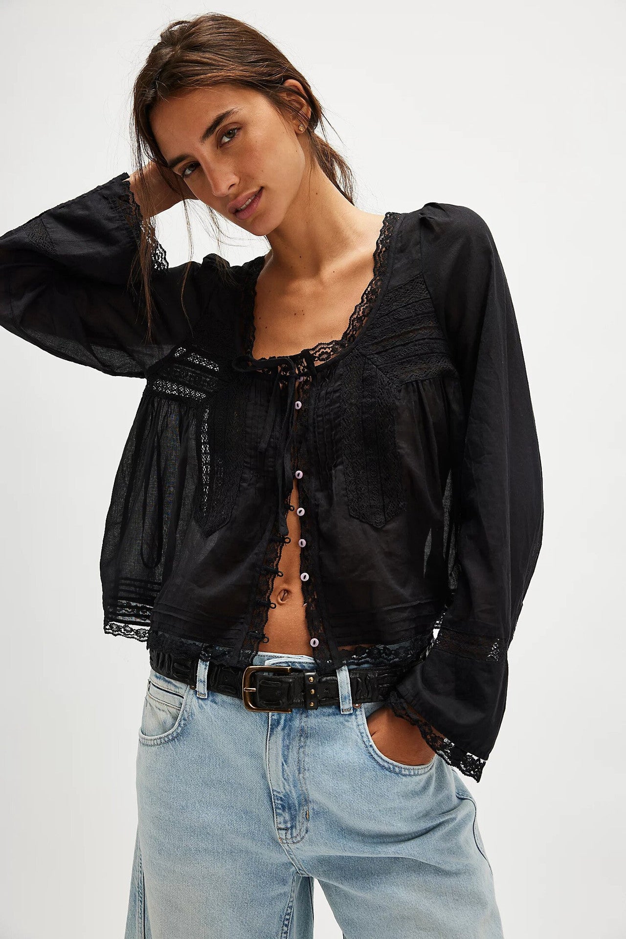 Celestine Lace Collar Blouse