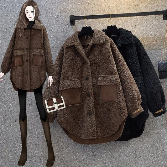 CozyShield Mid-length Cotton Coat