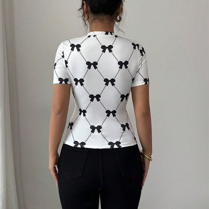 Silken Embrace Elegance Tee