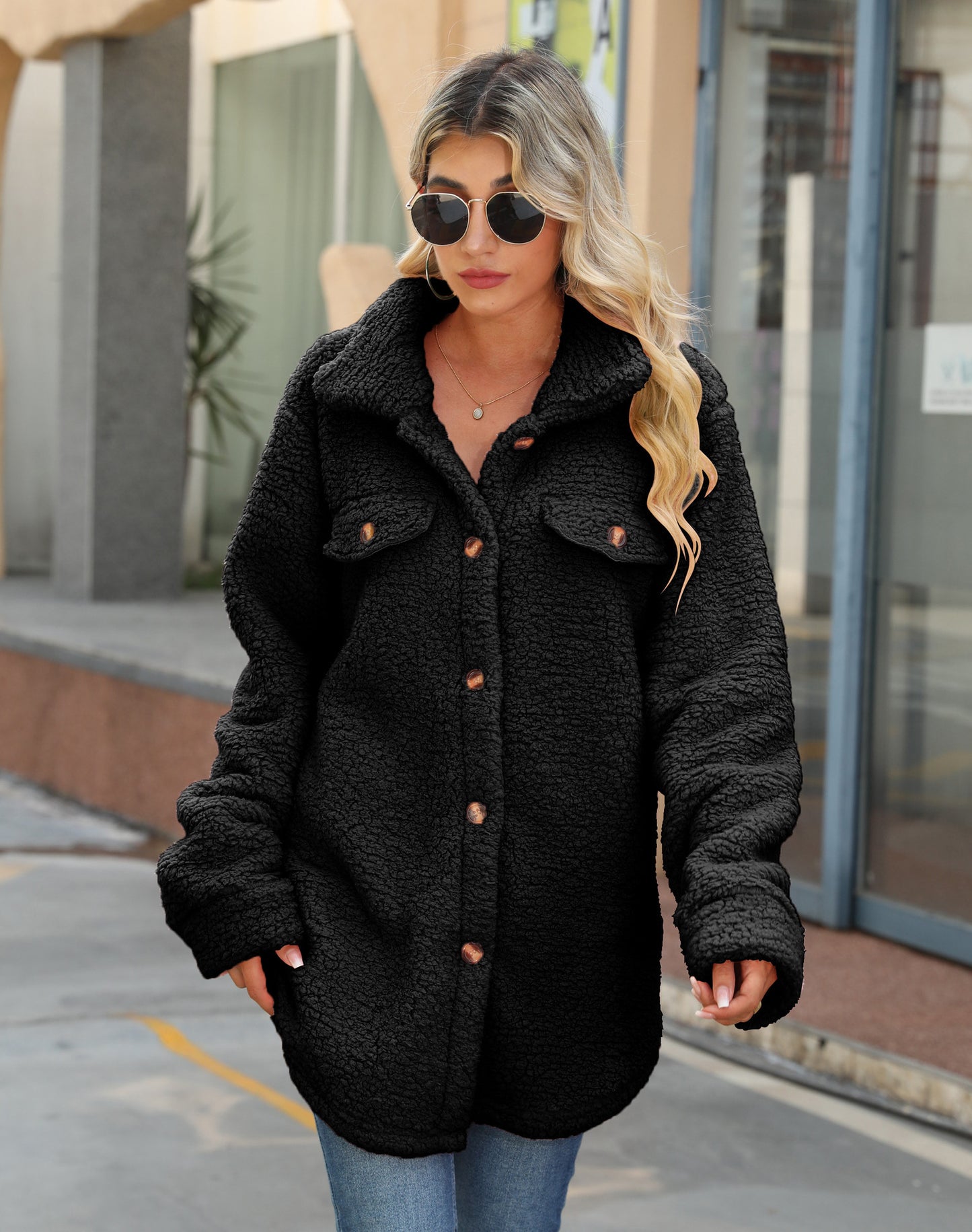 LuxeForm Lapel Blouse Coat