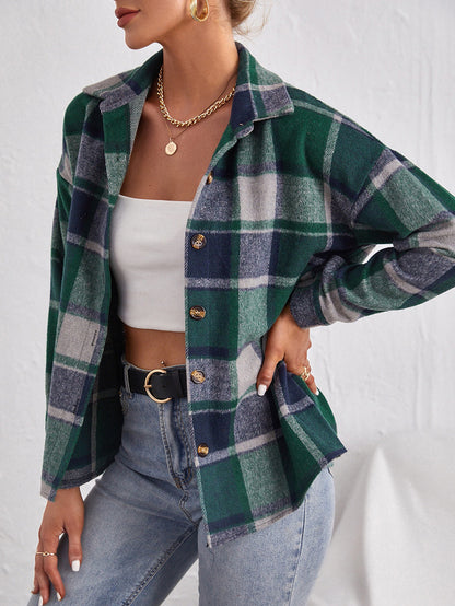 PlaidÉlan™ Wool Cardigan Coat