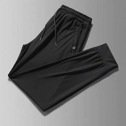 Men's Ice Silk Leggings Casual Long Pants