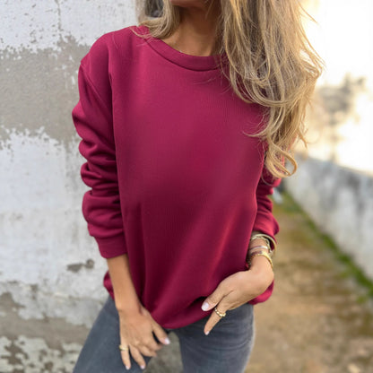 PureEase Solid Knit Sweater