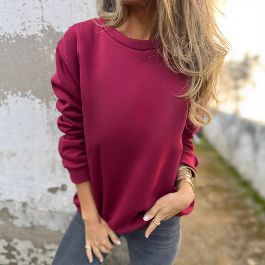 PureEase Solid Knit Sweater