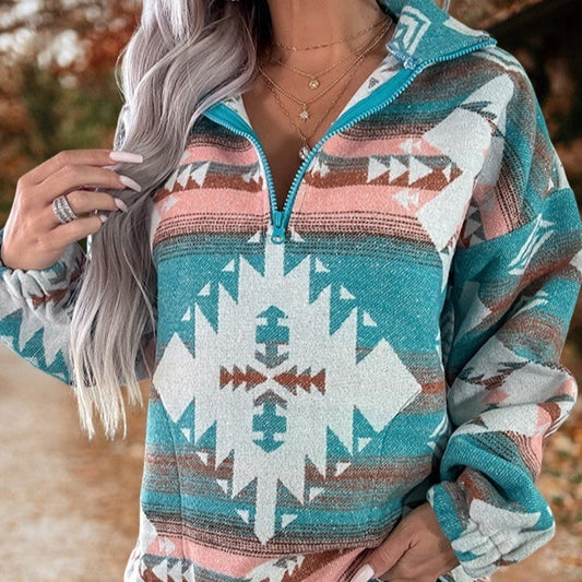 RetroWeave™ Zipper Pullover