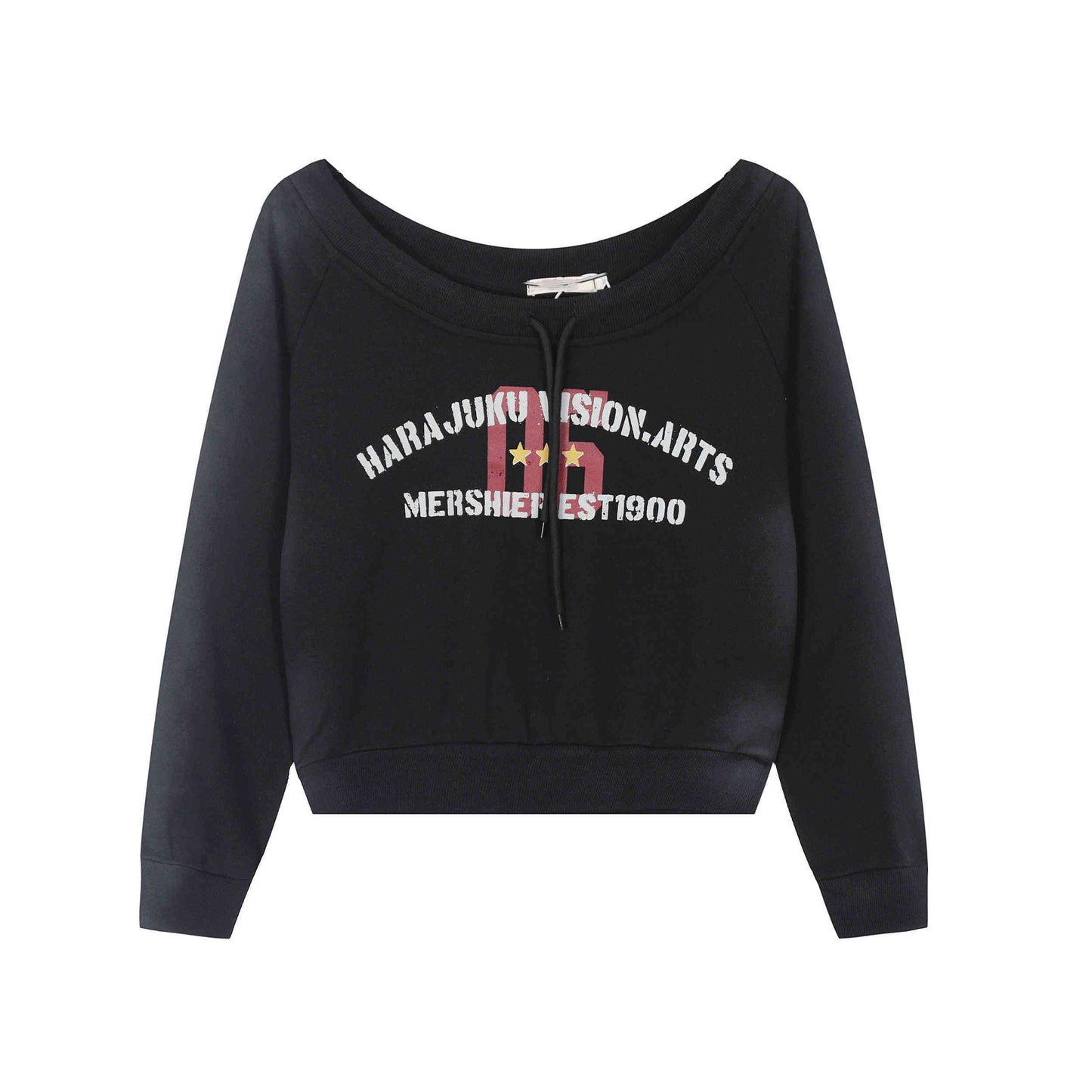 RetroScript Drawcord Crew Sweatshirt
