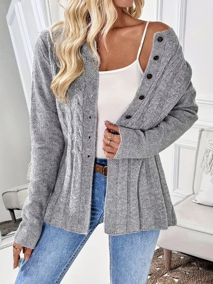 SnugSerene Cable Luxe Cardigan