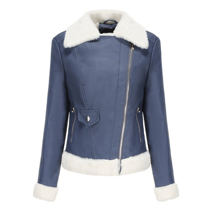 EuroLuxe Fleece Leather Jacket