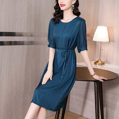 Fashionable Elegant Silky Silk Dress For Women