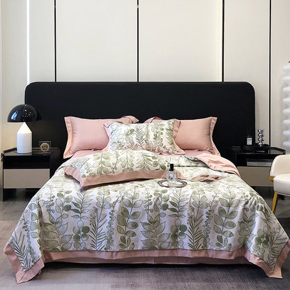 Tencel Summer Duvet Four-piece Washed Silk