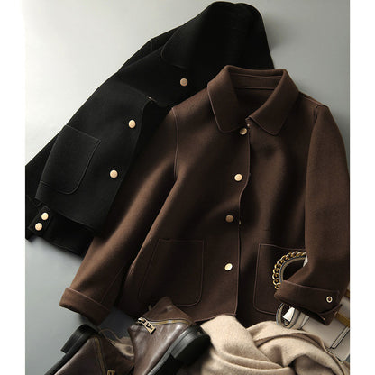CozyWeave Loose Woolen Short Coat