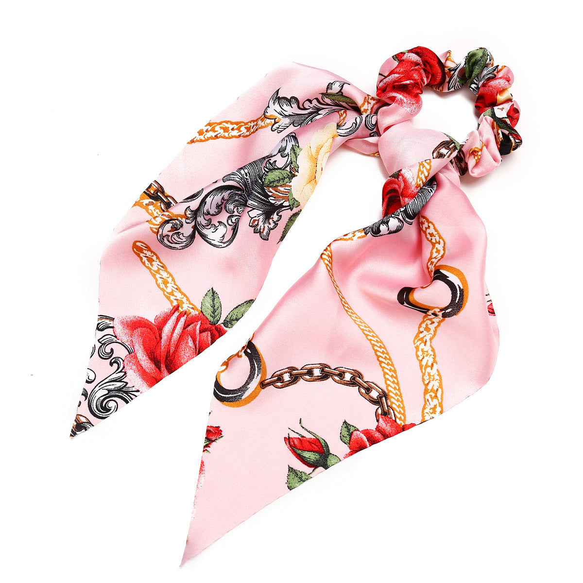 Silk Chain Large Intestine Circle Ponytail Hair Ornament