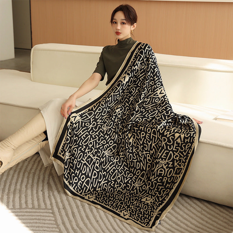 Ladies Fashion Korean Style Silk Printing