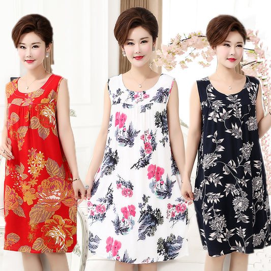 Cotton silk dress
