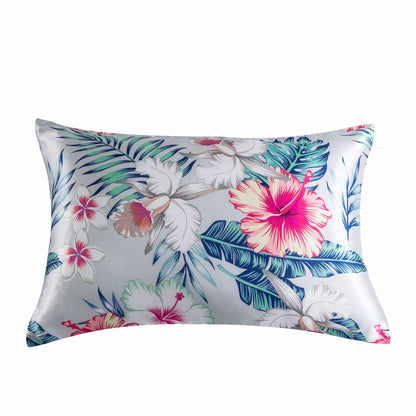Home Textile Washed Satin Silk-like Printed Pillowcase