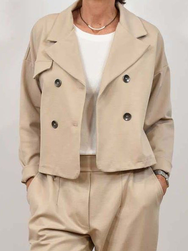 ÉlanChic Double-Breasted Blazer