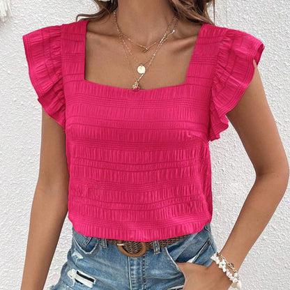 Solavie Ruffle Charm Top