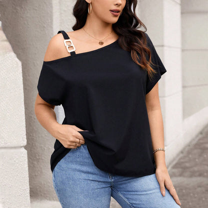 Sculpté One-Shoulder Button Top