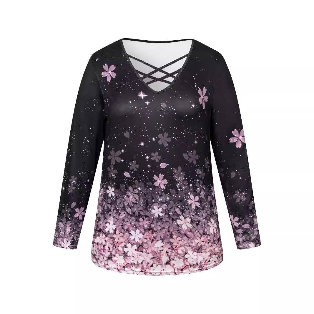 CurveEase Cross Collar Tee