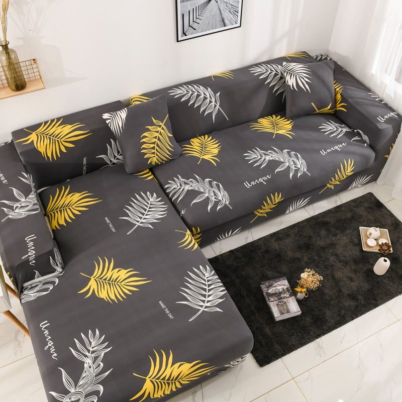 Printed all-inclusive milk silk sofa cover