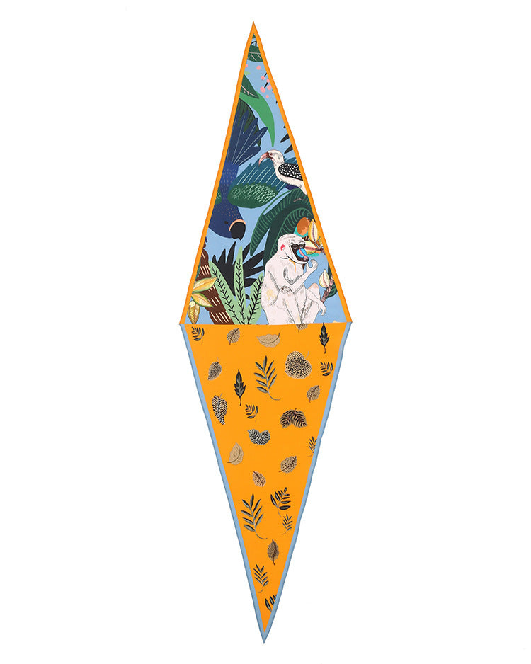 High-density silk scarf