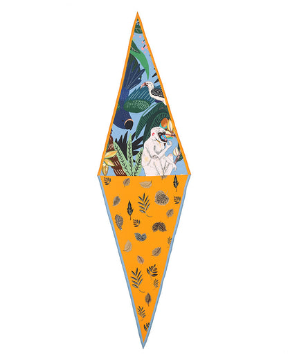 High-density silk scarf