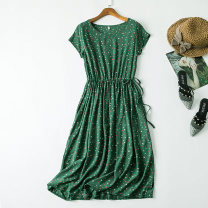 Cotton silk dress