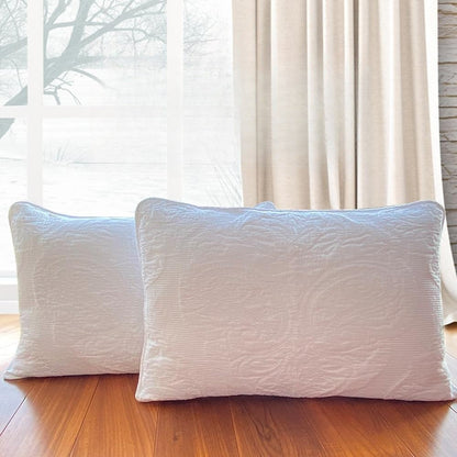 Flower Cotton Quilted Embroidered Pillowcase