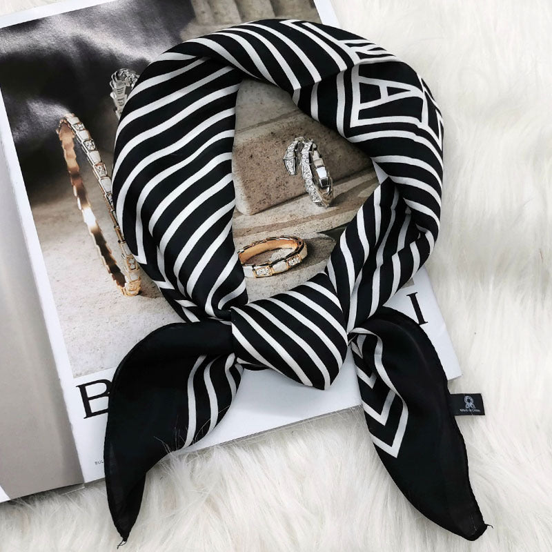 The New Scarf Professional Small Scarf Headband Silk