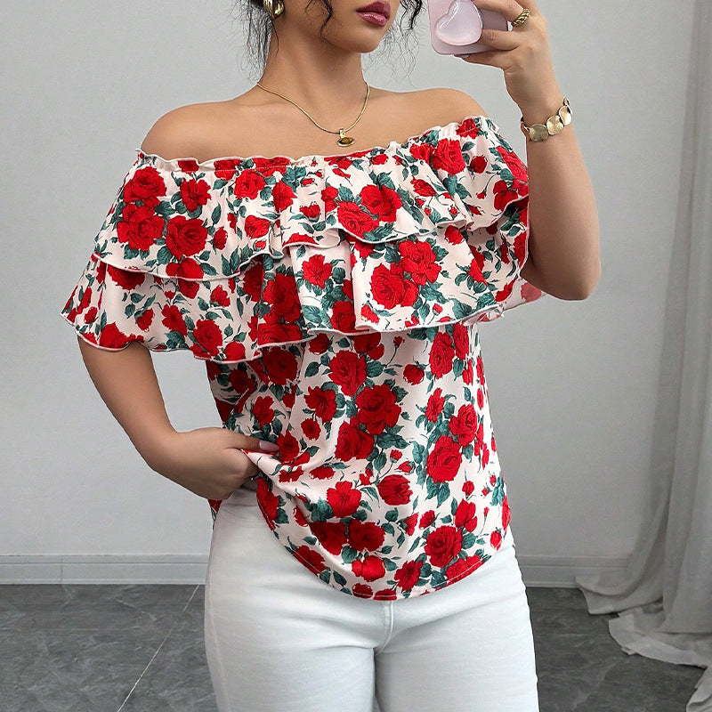 Seraphina Ruffle Off-Shoulder Top