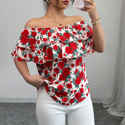 Seraphina Ruffle Off-Shoulder Top
