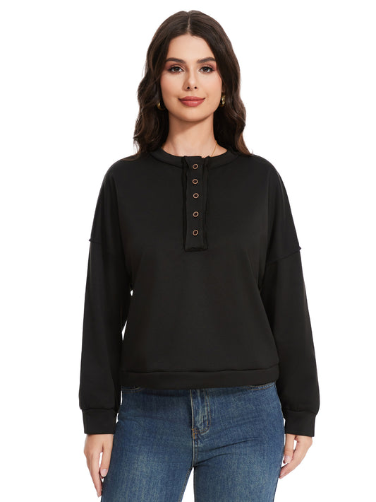 ButtonEase Solid Hoodie