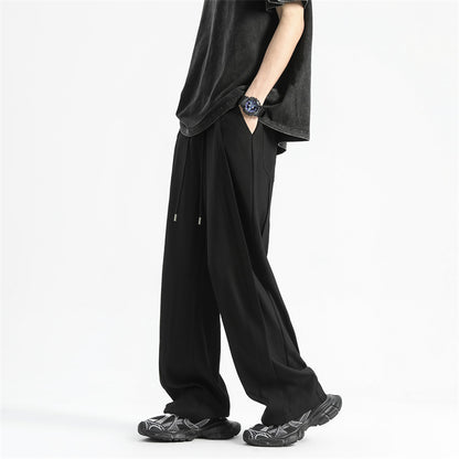 Summer Thin American Ice Silk Casual Pants Men
