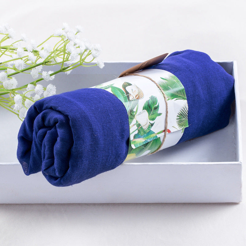 Solid silk scarf