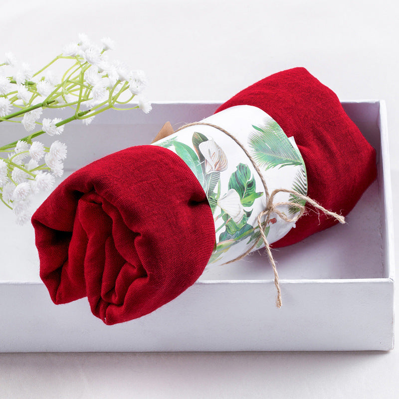 Solid silk scarf