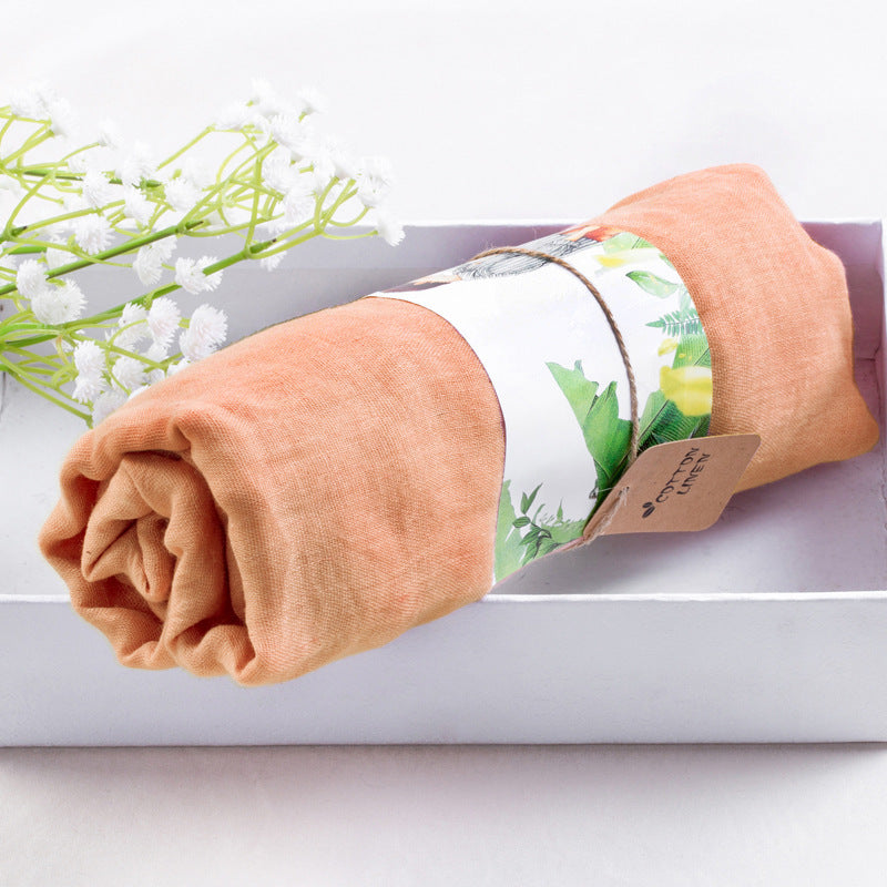 Solid silk scarf