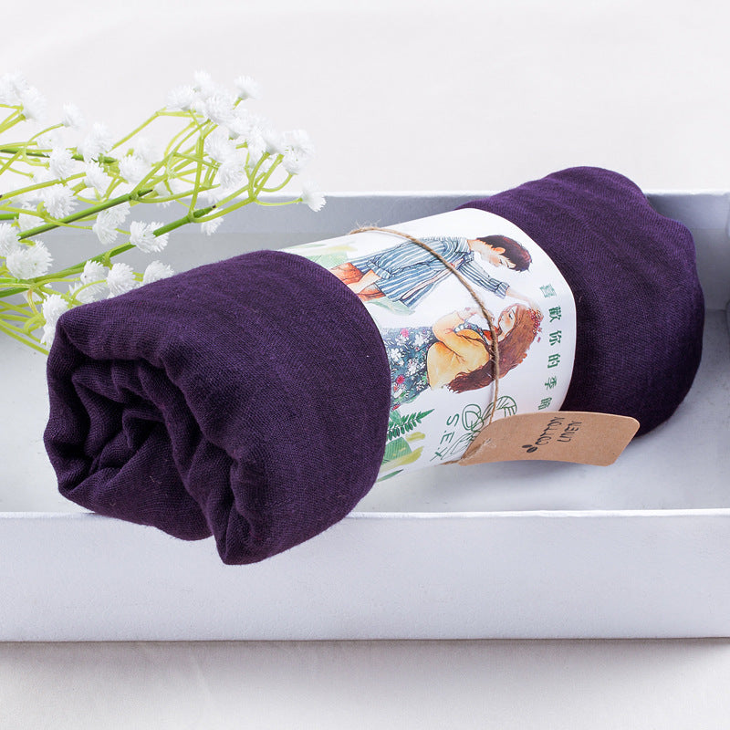 Solid silk scarf