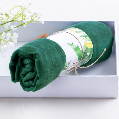 Solid silk scarf