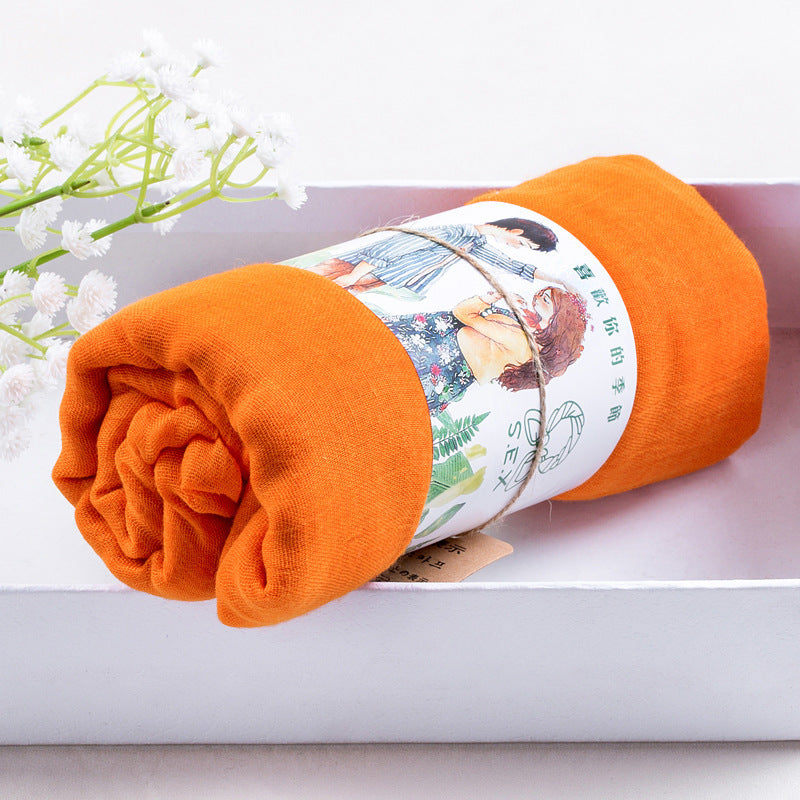 Solid silk scarf