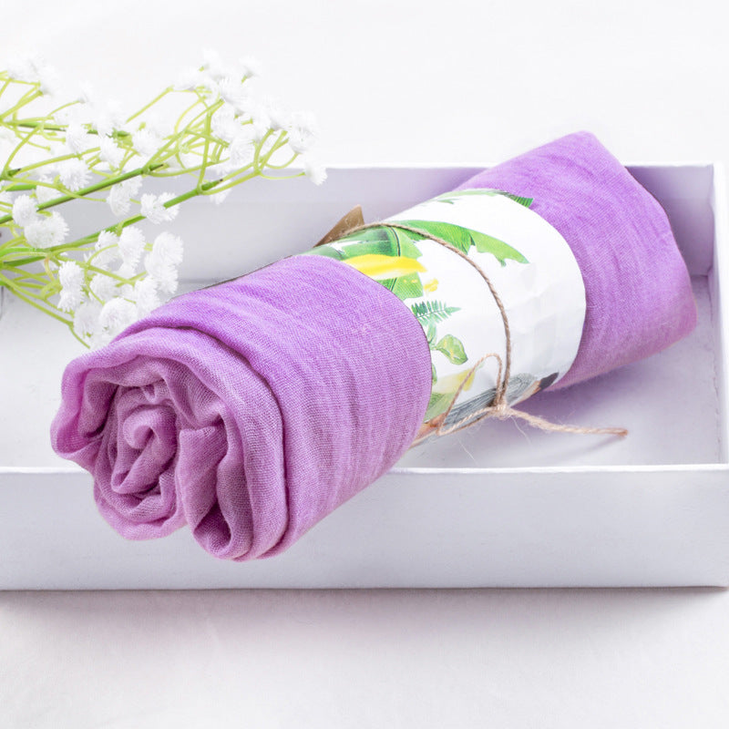 Solid silk scarf